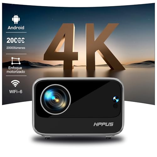 Hippus Mini Smart Beamer 4k Android Projector Hd 1080p Cine En Casa Wifi 6 Bluetooth Video Mini Beamer Mobile Compatible Con Teléfonos Inteligentes Fire Stick Hippus Mini Smart Beamer 4k Android Projector Hd 1080p Cine En Casa Wifi 6 Bluetooth Video Mini Beamer Mobile Compatible Con Teléfonos Inteligentes Fire Stick