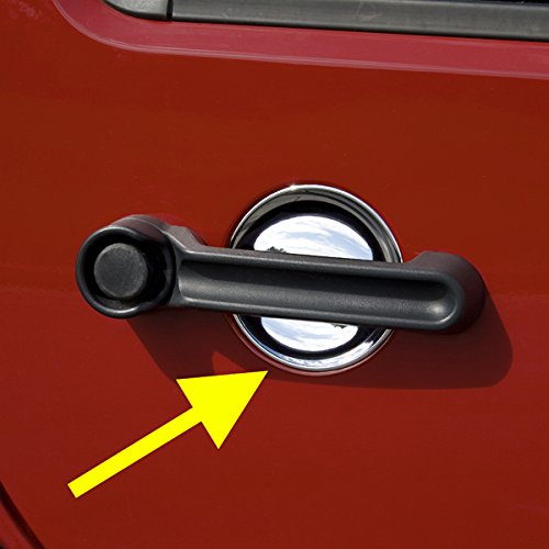 Rugged Ridge 13311.15 Door Handle Recess Guard Kit, Chrome; 07-18 Jeep Wrangler Jk #TOP8