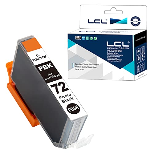 Image of LCL PGI-72PBK Photo Black Ink Cartridge Replacement for Canon 72 PGI-72 Replacement for Canon PIXMA Pro-10 PIXMA Pro-10s (1 Pack)