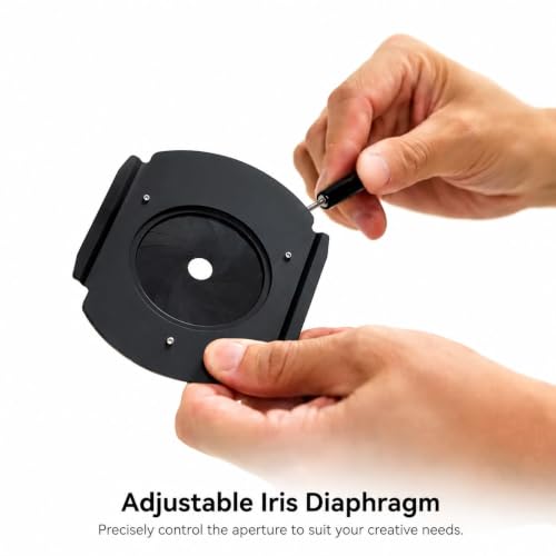 Diafragma iris ajustable que regula la luz con precisión para proyectores Godox 2