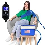 Cold Therapy Machine System with Programmable Timer, Ice Machine for Shoulder After Surgery Recovery,Large Shoulder Compression Pad,Wearable,Quiet Pump,Strong Cryotherapy Pain Relief and Treatment