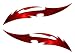 Red Blade Kawasaki Ninja ZX 14R 12R 10R 7R 6R 650R 600 250R Suzuki GSXR 1000 750 600 Hayabusa Yamaha YZF R1 R6 FZ1 FZ6 FZ8 Honda CBR 1000RR 600RR 600 F4I Motorcycle Sticker Decal