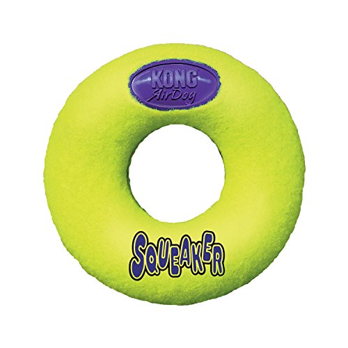 AIR DOG SQUEAKER DONUT DOG TOY