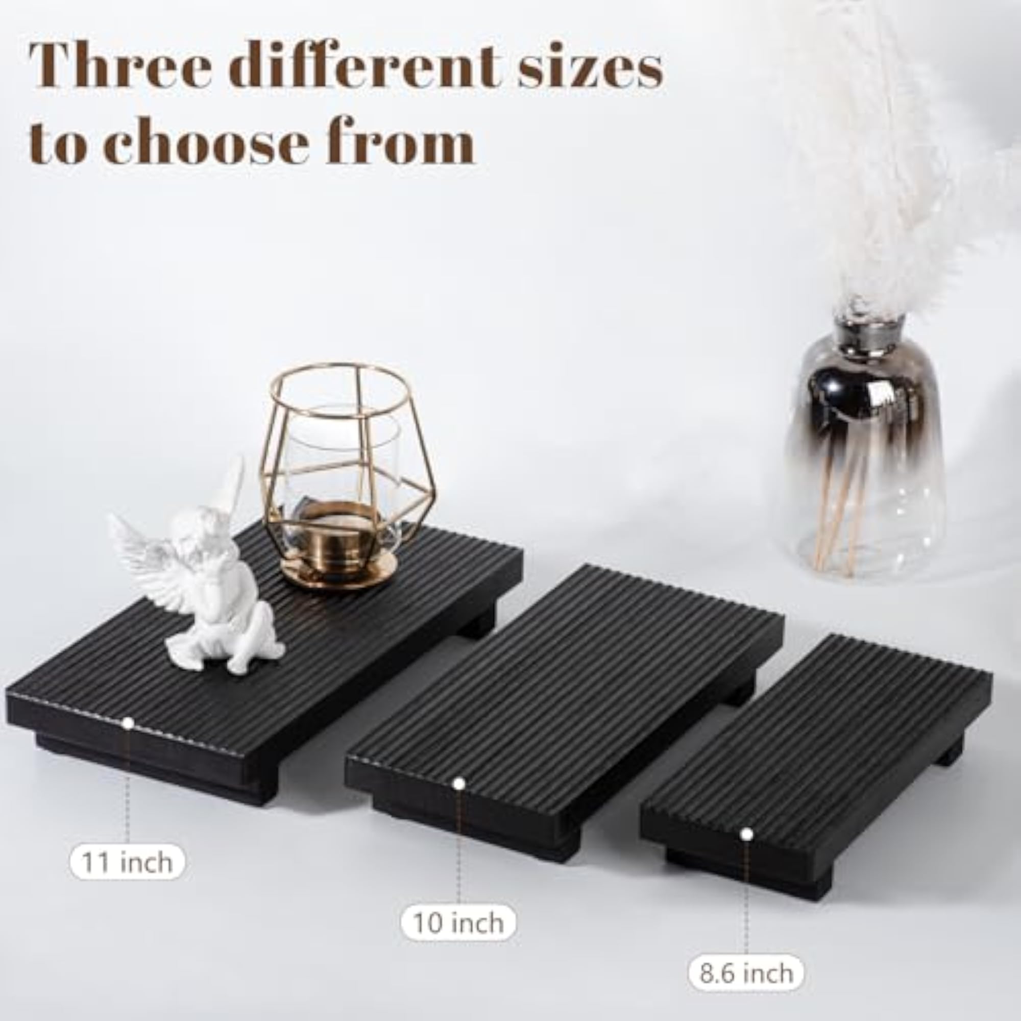 Bathroom Tray Farmhouse Decor Pedestal Stand
