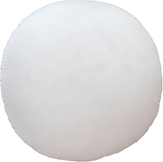 MoonRest Round Pillow Insert Hypoallergenic Polyester Form Stuffer-%100 Cotton Blend Covering for Sofa Sham, Decorative Pillow, Cushion and Bed - 24 Inch Diameter