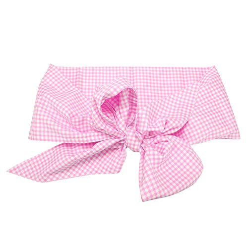 Image of Zerodis Baby Swaddle Wrap Sash, Cotton Maternity Bowknot Newborn Infant Blanket for Photo Receiving Blankets, Light Plaid