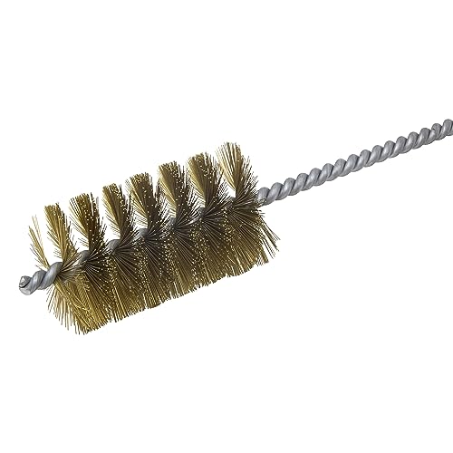 Image of Brush Research 84 Ring Handle Tube Brush, Brass, 2 inch Diameter x 18 inch Overall Length (Pack of 1)