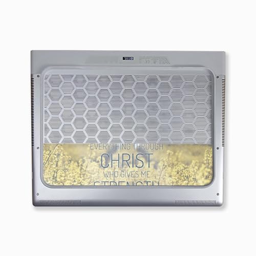 Image of Glossy Glitter Laptop Skin Compatible with Alienware X16 R2 (2024) - Through Christ - Premium 3M Vinyl Protective Wrap Decal Cover - Easy to Apply | Crafted in The USA by MightySkins