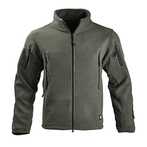 HAN·WILD Men’s Tactical Polar Fleece Jacket Military Full-Zip Winter Outdoor Windproof Camouflage Coats2