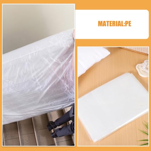 Bolsa para Colchón de PE Resistente y Transparente Tofficu Pack de 2 Unidades 8