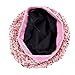 Ewaycom Women Sparkly Sequin Beret Hat Shining French Style Beanie Fashion Artist Hat Pink