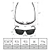 BLUPOND Polarized Sports Sunglasses for Men Women 100% UV Protection Black Metal Frames For Driving Cycling Golf Shooting - Rally