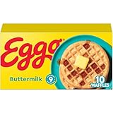 Kellogg’s Eggo, Frozen Waffles, Homestyle, Easy Breakfast, 12.3 oz Box (10 Count)