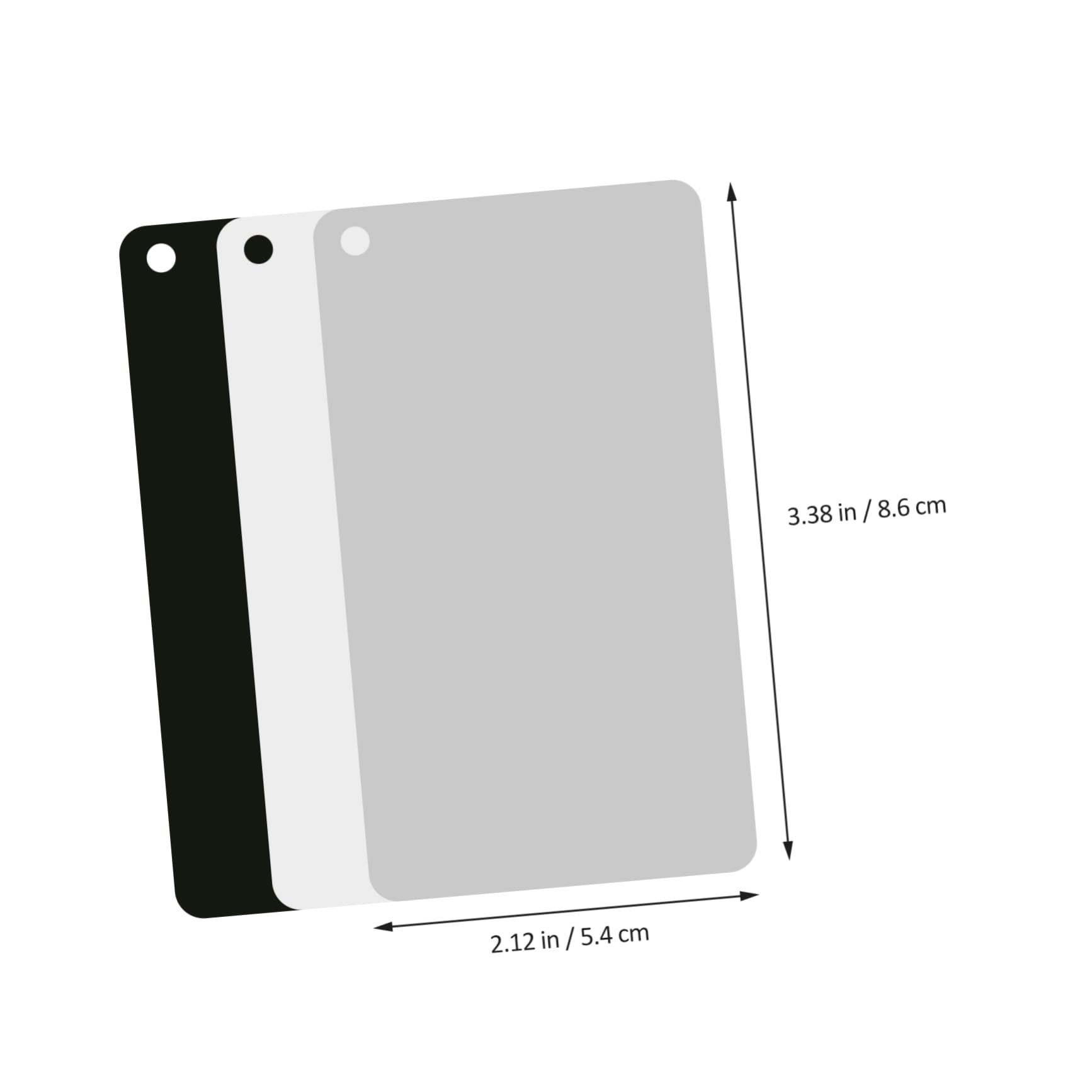 DOITOOL 4pcs Photo Grey Cards for DSLR White Balance Exposure Checking Carrying Case