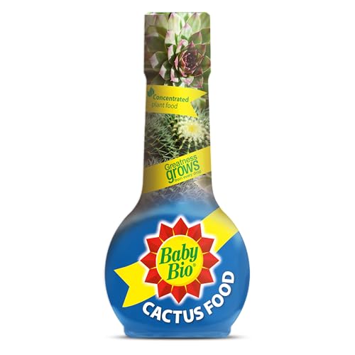 Baby Bio Cactus Food, 175ml - Liquid Concentrate Fertiliser - Specially formulated for Cacti - Healthy Growth and Vibrant Flowering - Strengthens Plant Spines for Added Resilience - Makes up to 70L