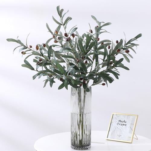 Fausses branches d'olivier de 30'' style méditerranéen pour bureau - 4