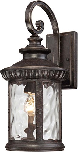 Quoizel CHI8409IB Chimera Outdoor Lantern Wall Sconce, 1-Light, 100 Watts, Imperial Bronze (20