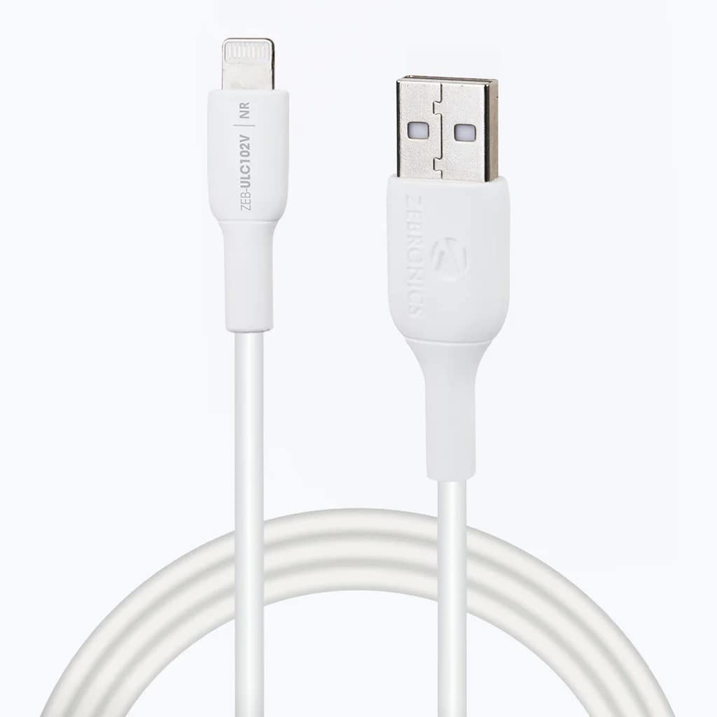 ZEB-ULC102V 2 Amp Charging USB to LTGing Cable, Compatible for all ios/i-Phone, iPad, iPod Devices, Charge & Sync, 1 Meter (White) (B0BZ76BD24) Amazon Price History, Amazon Price Tracker