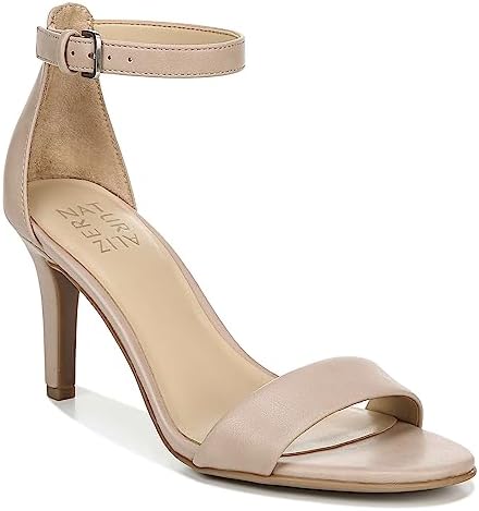 Naturalizer Womens Leah Heeled Sandal, Beige, 6 US | Image 3