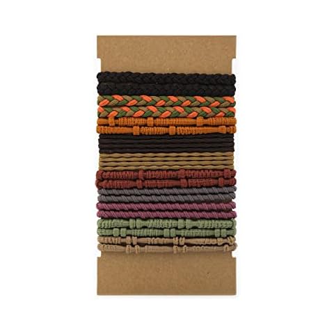 20pcs KINBOM Boho Hair Tie Bracelets Cover