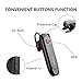 HIFEER Bluetooth Headset V5.0, Wireless Bluetooth Earpiece,Hands-Free with Built-in Mic for Driving/Business/Office,CVC8.0 Noise Cancelling Bluetooth Headphone for iPhone Android Samsung, Black