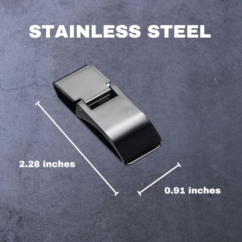 Visol Calvin Stainless Steel Hinged Money Clip - Gunmetal3