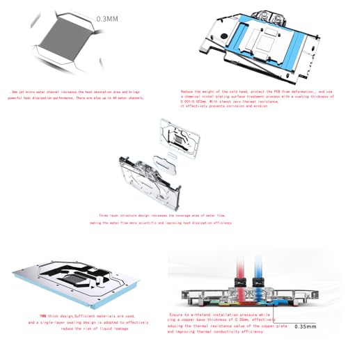 Image of Copper GPU Water Cooling Block GPU Waterblock for ASUS TUF Gaming GeForce RTX 5070 Ti 16GB GDDR7 BTF White OC Edition