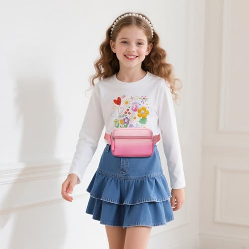 Image of Fanny Pack Birthday Gifts for Teen Girls 7-13, Kids Crossbody Belt Bag | Back to School Gifts, Cute Preppy Girl Fashion Accessories with Adjustable Strap, Trendy Stuff for Travel & Dorm Essentials