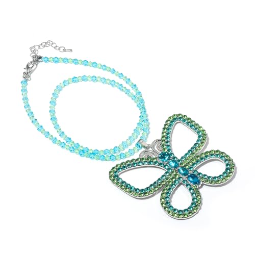 MyheroCos 13 Going On 30 Cosplay Necklace Sparkly Green Butterfly Choker Necklace Pendant Women Halloween Jewelry Accessories3