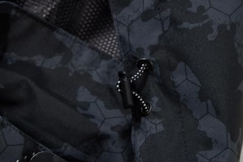 PADOLA Veste Homme mi Saison Veste de Pluie Homme Coupe Vent imperméable Blousons Printemps été Softshell Camouflage Legere Manteau Automne Hiver (0 Noir 2XL) – vue 2