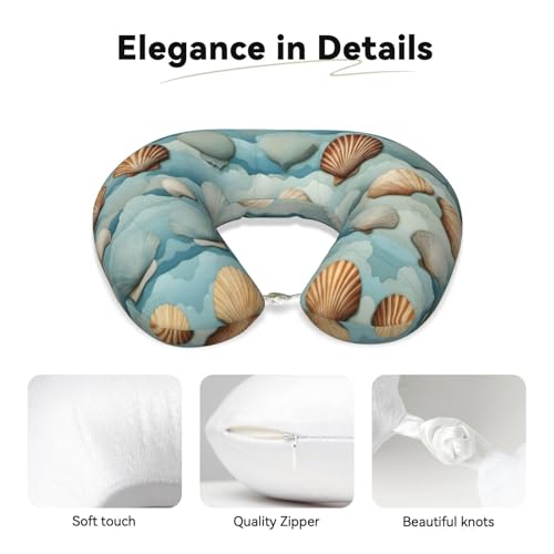 Almohada cuello en U de espuma viscoelástica negra miniatura 4