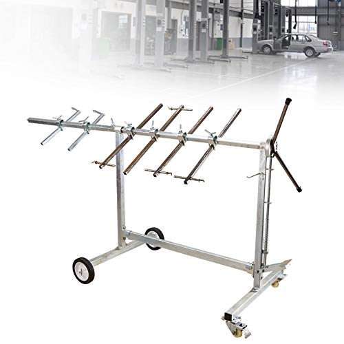 Car Body Paint Stand Painting Rack Stand, Tree Painting Rack, Door Hood Bumper Fender Panel Holder Auto Body Paint Stand Rack Auto Body Paint Repair Work Stand 70kg