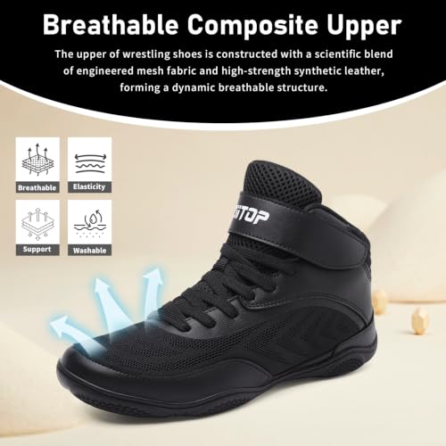 Kids Wrestling Shoes Youth Boys Girls Youth Boxing Shoe Barefoot Boots - image 3