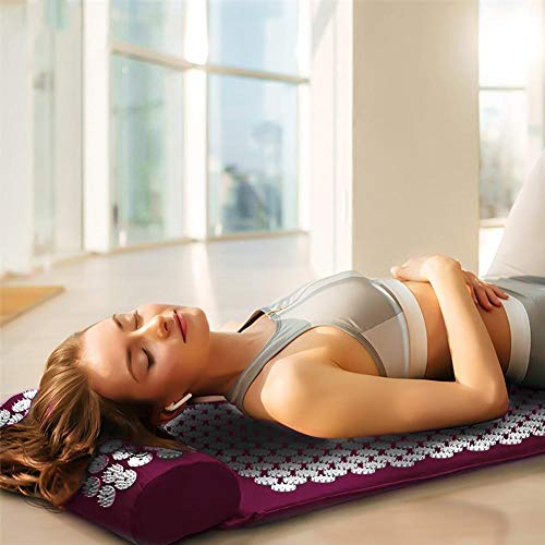 Clevoers Kit D'Acupression Tapis Coussin de Massage pour Yoga,...