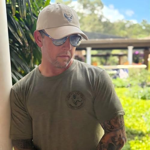 Image of Speedy Pros Soft Baseball Hat Embroidered Dad Hat Air Force Emblem Embroidery Men & Ladies Baseball Cap Cotton