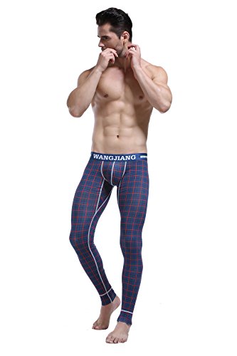ARCITON Men's Low Rise Leggings Long Johns Thermal Pant US L/with Tag XL(Waist: 35"- 37") 5005CKU Plaid