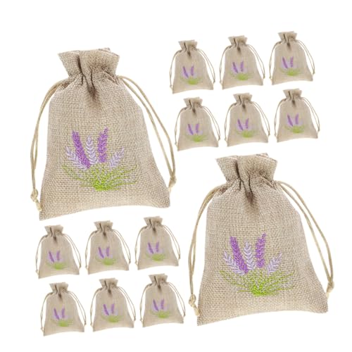 Garneck 22pcs Lavender Sachet Pouches Refillable Drawstring Bags for Dried Flowers Spices and Jewelry Organization Charming Embroidered Design for Versatile Storage