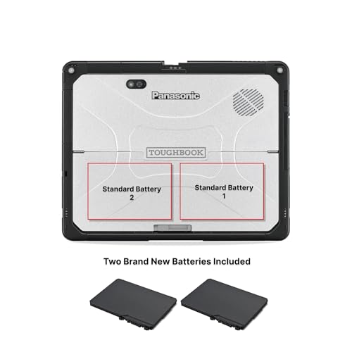 Image of Panasonic Toughbook 33 MK1 Rugged Tablet, i5-7th Gen, 12-Inch QHD 2160x1440 Touchscreen Display, 8GB DDR3 RAM, 256GB SSD, Windows 11 Pro, 2 New Batteries Included (Renewed)