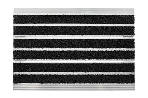 acerto 31857 Fußabstreifer Metall für außen & innen - Fußabtreter aus Aluminium mit...