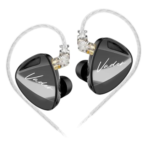 Image of KZ Vader in Ear Monitor Earphone with Super-Linear 8mm Triple Dynamic Drivers & 4 Level Switch Wired IEM, 0.75mm 2Pin Connector Silver-Plated Cable, 3.5mm Jack (Balanced (Without Mic))