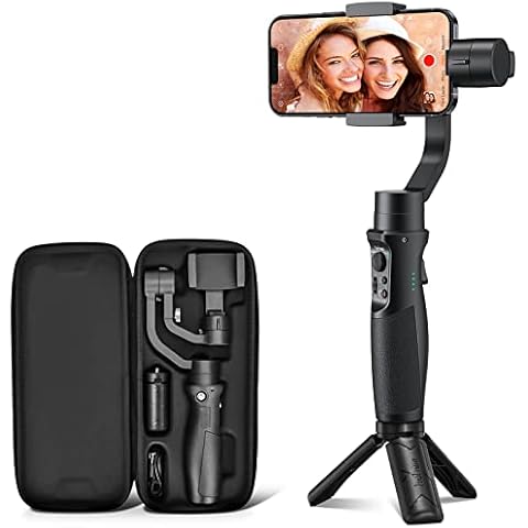 Gimbal Stabilizer for Smartphone, 3-Axis Phone Gimbal for Android and iPhone 14, 13, 12 Pro, Smartphone Gimbal, Face/Objective Tracking, 600° Inception, Vlogging Stabilizer for YouTube, TikTok Videos Cover