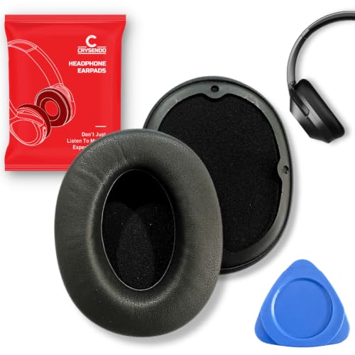 Image of Crysendo Replacement Ear Pads for Boat Nirvana 751 ANC, Protein Leather | Protein Leather replacement headphone cushions for worn earpads; comfortable daily headset use; easy-fit replacement design