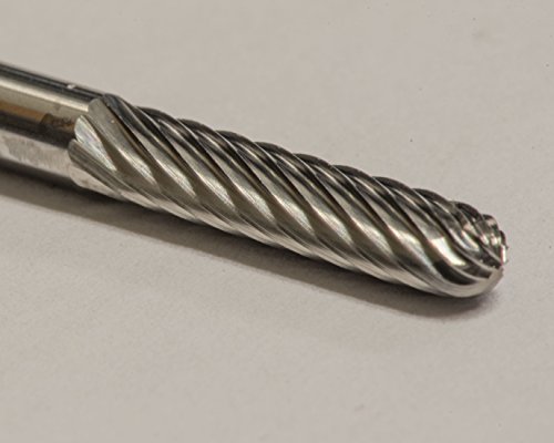 Fresa de carburo sólido SC-42 single cut 1/8" x 9/16" miniatura 4