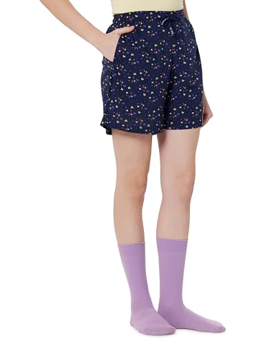 Image of Van Heusen Women's Cotton Lounge Shorts | Lightweight | Breathable Cotton | Relaxed fit | Printed | Comfortable Everyday Wear | Style 55501|Available in Pack of 1 & 2