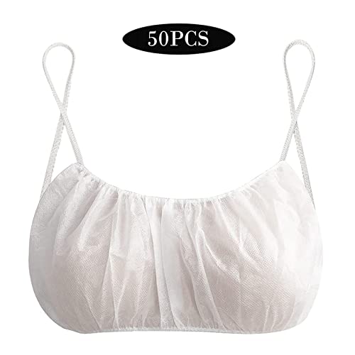 JRKED Travel Gears Women's Disposable Bras Disposable Spa Top Underwear Brassieres Tops JKa97 (White, One Size) - Image 3