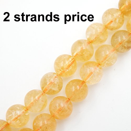 Malahill Premium Gemstone Beads For Jewelry Making Precious Natural Stone Beads Wholesale 2 Strands Aaa Grade Citrine Beads 6Mm #TOP1