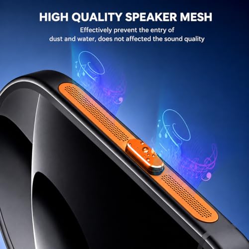 Image of Mizi USB C Dust Plug for iPhone 17 Pro Max (2 Pack) - Charging Port & Speaker Port Protector, Complete Cleaning & Maintenance Accessories - Orange