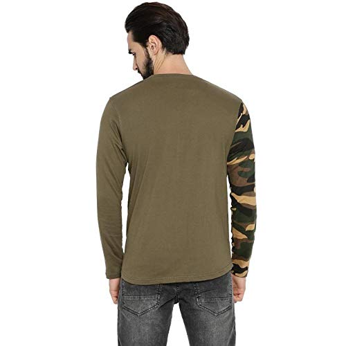 Image of CAHOOT Military Camouflage Men Round Neck Black, White T-Shirt