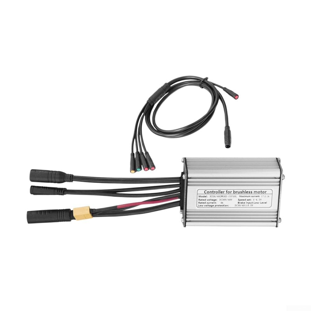 Contrôleur sans balais pour vélo électrique 36 V/48 V 17 A 350 W en alliage d'aluminium étanche avec câble 1T5 pour pièces KT Accessoires de vélo électrique