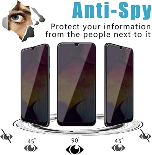 Image of Anti-Spy Privacy Tempered Glass Screen Protector Compatible For Samsung Galaxy F41 (Black, Pack of 1) Edge to Edge Coverage Screen Guard with Easy Installation kit